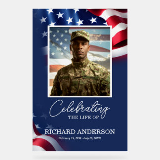 Veteran Memorial Welcome Acrylic Sign