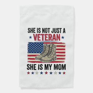 Veteran Mom Patriotic Military Boots Shirt Design_ Garden Flag
