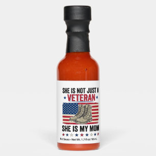 Veteran Mom Patriotic Military Boots Shirt Design_ Hot Sauces