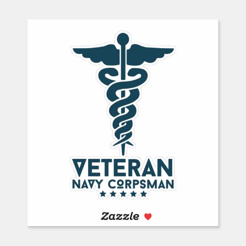 Veteran Navy Corpsman Sticker