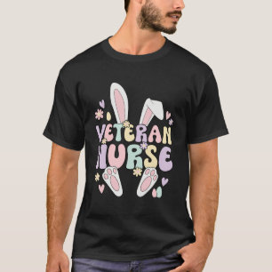 Veteran Nurse Easter Bunny Veteran Nursing Easter  T-Shirt