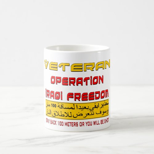Veteran Operation Iraqi Freedom Coffee Mug