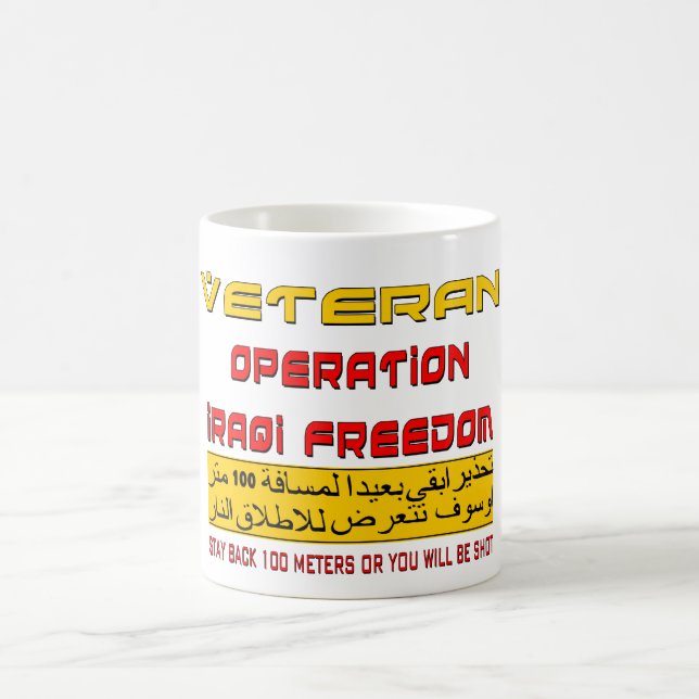 Veteran Operation Iraqi Freedom Coffee Mug (Center)