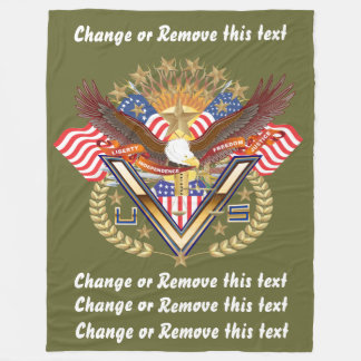 Veteran or Family View About Design Fleece Blanket