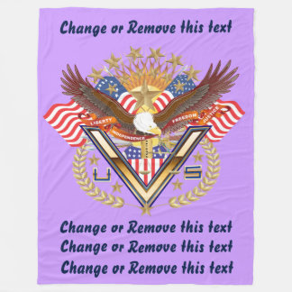 Veteran or Family View About Design Fleece Blanket