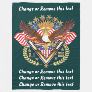 Veteran or Family View About Design Fleece Blanket