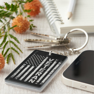 Veteran Patriotic U.S Army American Flag America Keychain