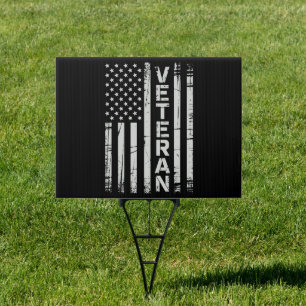 Veteran Patriotic U.S Army American Flag America Sign