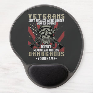 Veteran Patriotic USA Funny Humor Gel Mouse Pad