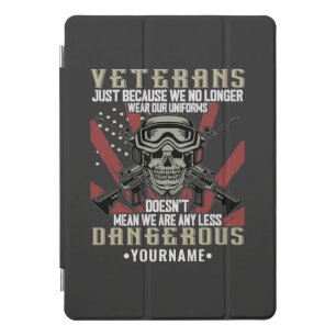 Veteran Patriotic USA Funny Humor iPad Pro Cover