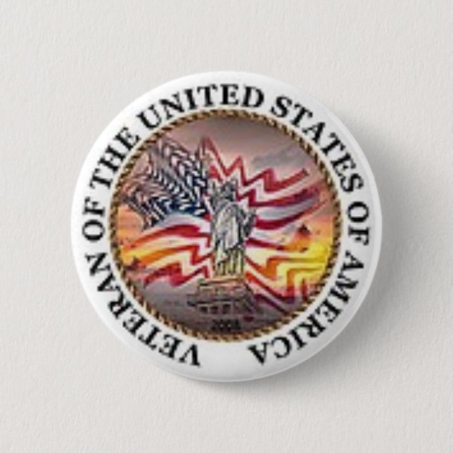 Veteran Pinback Button (Front)