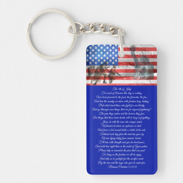Veteran Poem Keychain (Front)
