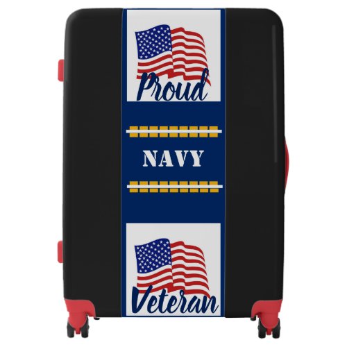 Veteran _ Proud Navy Luggage
