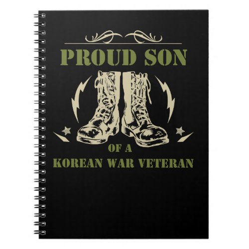 Veteran Proud Son Of A Korean War Veteran 435 navy Notebook