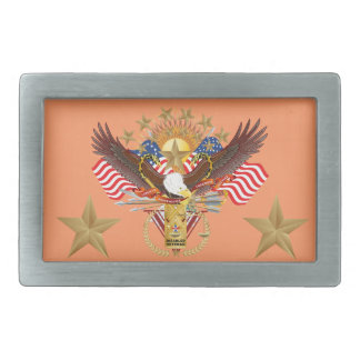 Veteran  Rectangular Only View About Design Belt Buckle