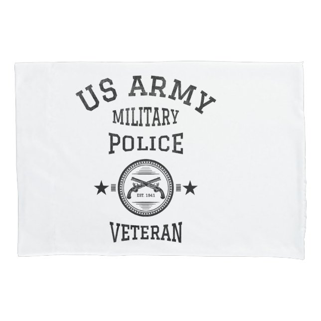 Veteran Retired Police Officer Pillow Case (Front)