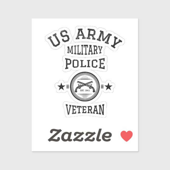 Veteran Retired Police Officer Sticker (Sheet)