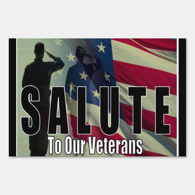 Veteran Salute Sign (Front)