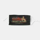 Veteran Soldier, USA Flag Army Adult Cloth Face Mask (Front, Folded)