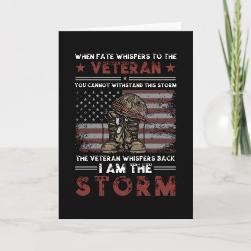 Veteran Storm Saying Card