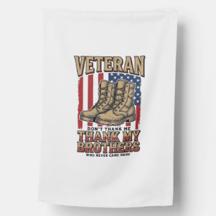Veteran Thank My Brothers Vintage Military Shirt_1 House Flag