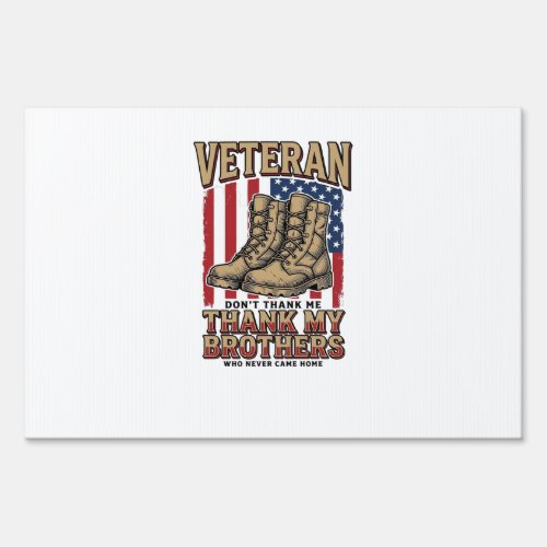 Veteran Thank My Brothers Vintage Military Shirt_1 Sign