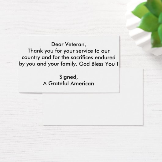 Veteran Thank You cards (Desk)