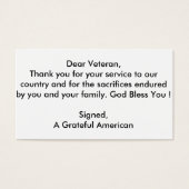Veteran Thank You cards (Front)