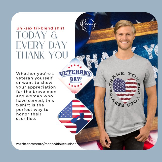 Veteran Thank You Tri-Blend Shirt (Creator Uploaded)