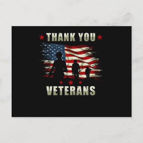 Veteran Thanks USA Postcard