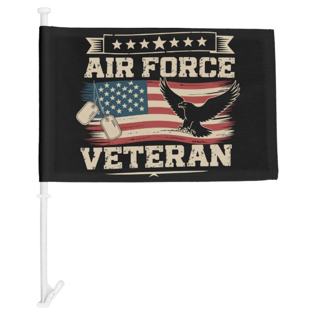 Veteran US Air Force American America Flag  (Front)