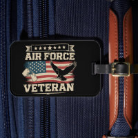 Veteran US Air Force American America Flag