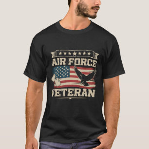 Veteran US Air Force American America Flag T-Shirt