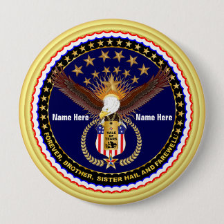 Veteran Vale of Tears Remembrance Round Only Pinback Button