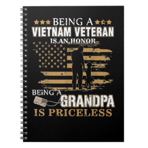 Veteran Veterans Day Mens Being Vietnam Veteran Is Notebook