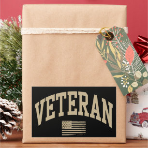 Veteran Veterans Day USA United States American Rectangular Sticker