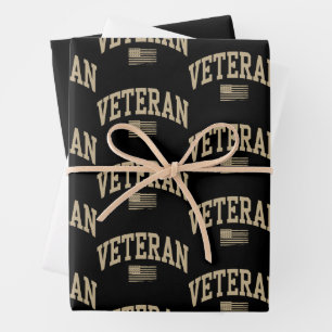 Veteran Veterans Day USA United States American Wrapping Paper Sheets