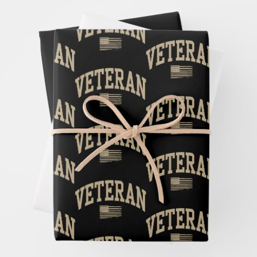 Veteran Veterans Day USA United States American Wrapping Paper Sheets Veteran Veterans Day USA United States American Wrapping Paper Sheets