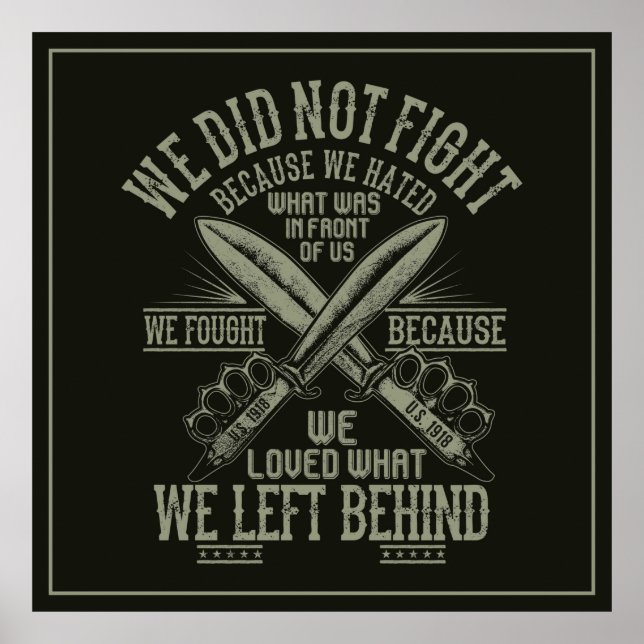 Veteran War Poster (Front)