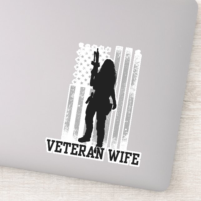 Veteran Wife Sticker (Detail)