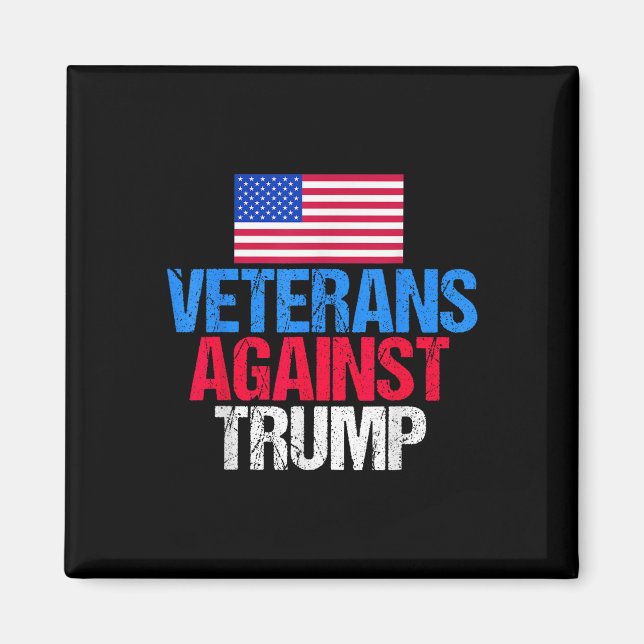 Veterans Against Donald Trump  Magnet (Front)