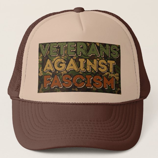Veterans Against Fascism Trucker Hat (Front)