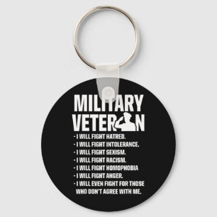 Veterans Against Trump 2020 Fight Usa Election Keychain
