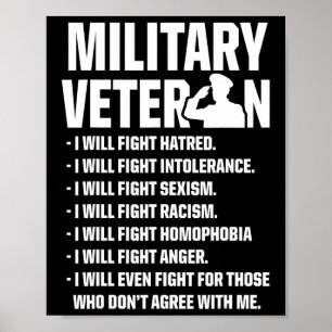Veterans Against Trump 2020 Fight Usa Election Poster