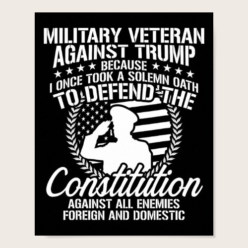 Veterans Against Trump 2020 Usa Election  Poster