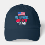 Veterans Against Trump American Flag Hat<br><div class="desc">I fought for this country and now I will stand up against Donald Trump. Soldiers who fought for the United States of America unite in the Anti Trump movement against the man who will destroy the very freedom we have worked for with this bold design.</div>