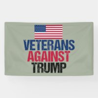 Veterans Against Trump American Flag Political