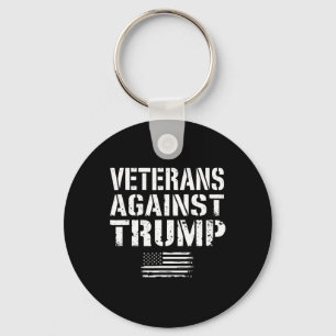 Veterans Against Trump Anti Racism Usa Military Ve Keychain