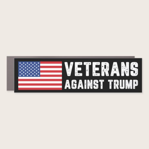Veterans Against Trump Anti-Trump Bumper Car Magnet