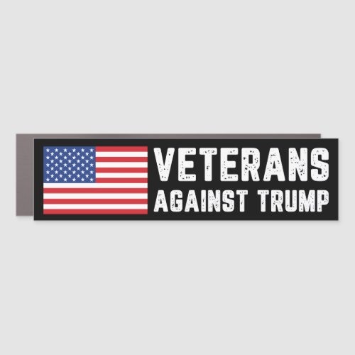 Veterans Against Trump Anti_Trump Bumper Car Magnet